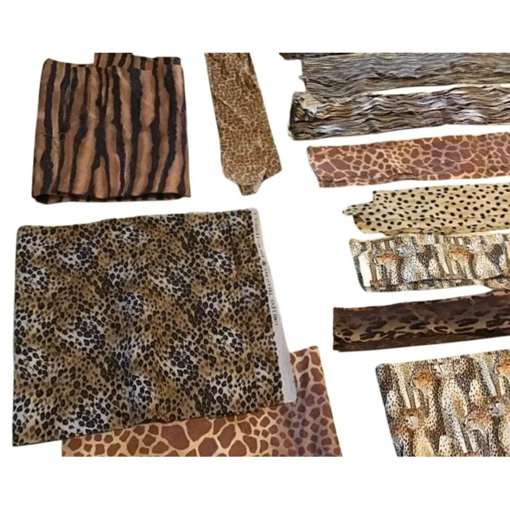 Wild African Animals Skin Print Quilt Fabric Debbie Mumm Timeless Lot Tiger Cats